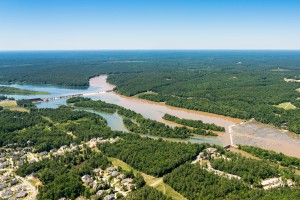 Savannah Rapids Park Aerial View in Columbia County GA 2984